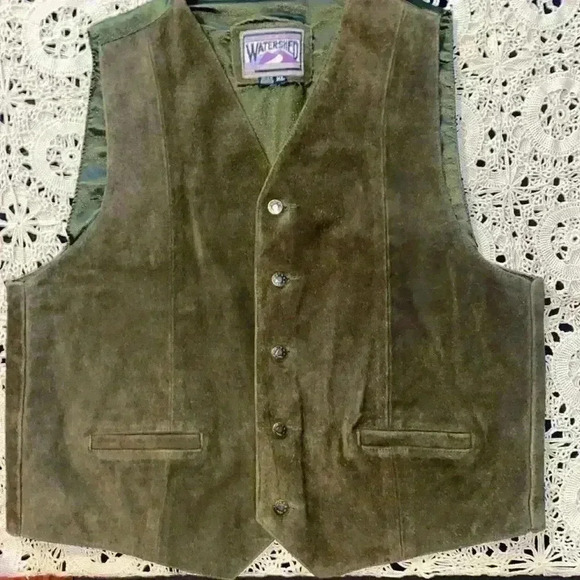 Vintage William Barry Watershed suede vest - Picture 1 of 6